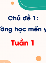 Chủ đề 1 Trường tiểu học  Tuần 1